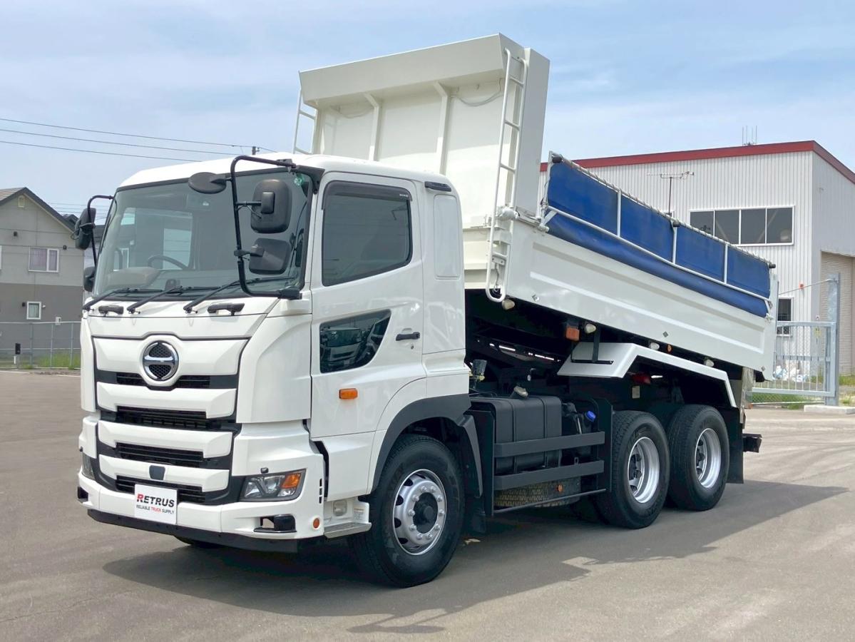 中古ダンプ 日野 プロフィア /新明和 5.3m×2.2m 380PS 電磁式リターダ
