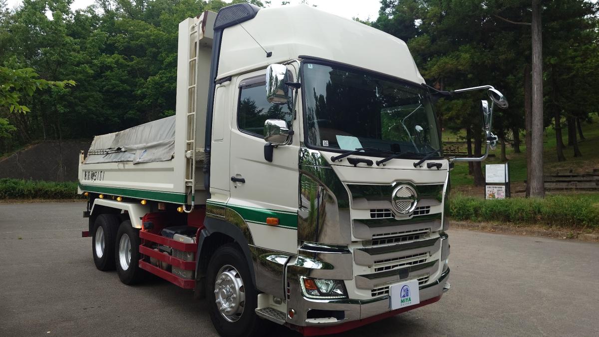 中古ダンプ 日野 プロフィア /H30プロフィアダンプ・ハイルーフ・荷台