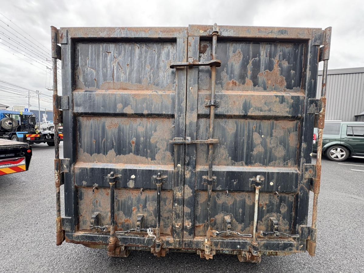 中古コンテナ車 三菱ふそう スーパーグレート /新明和製アームロール