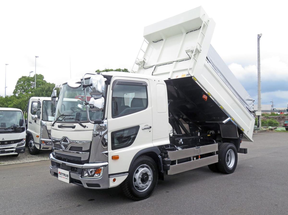 中古ダンプ 日野 レンジャー /増t 新明和 3.55m×2.06m Lゲートダンプ