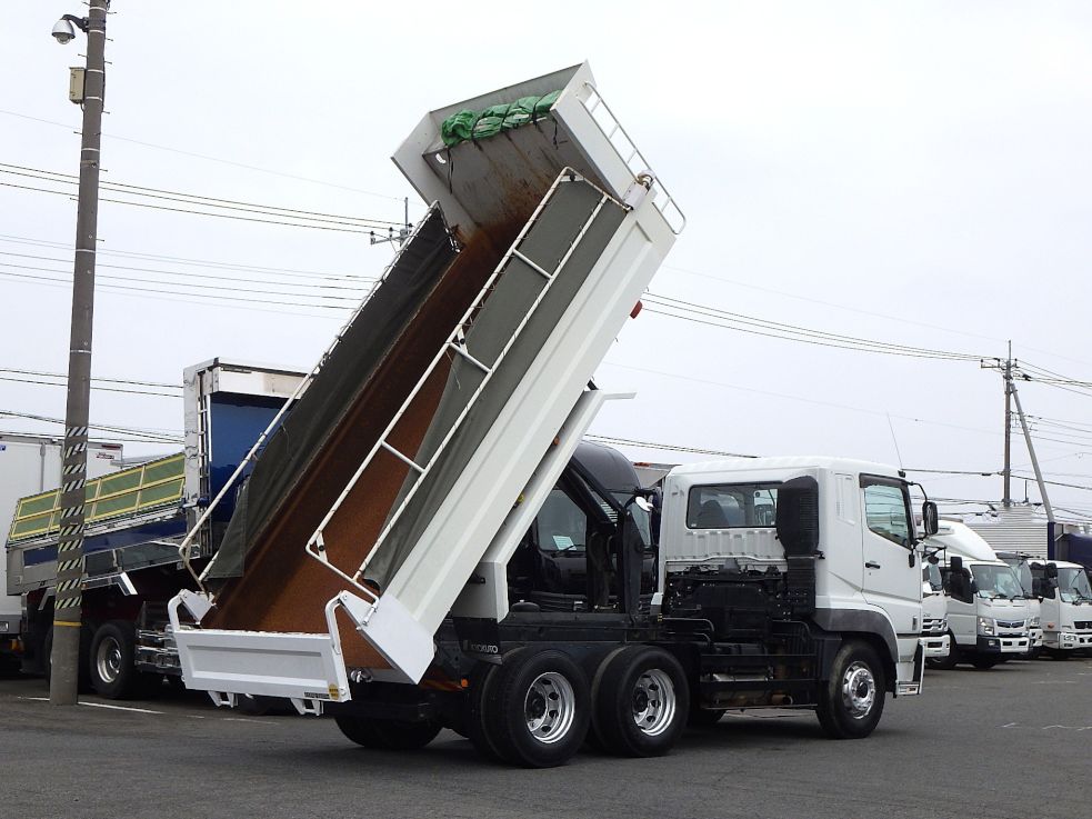 中古ダンプ 三菱ふそう スーパーグレート /極東 5.1m×2.2m 380PS MT7