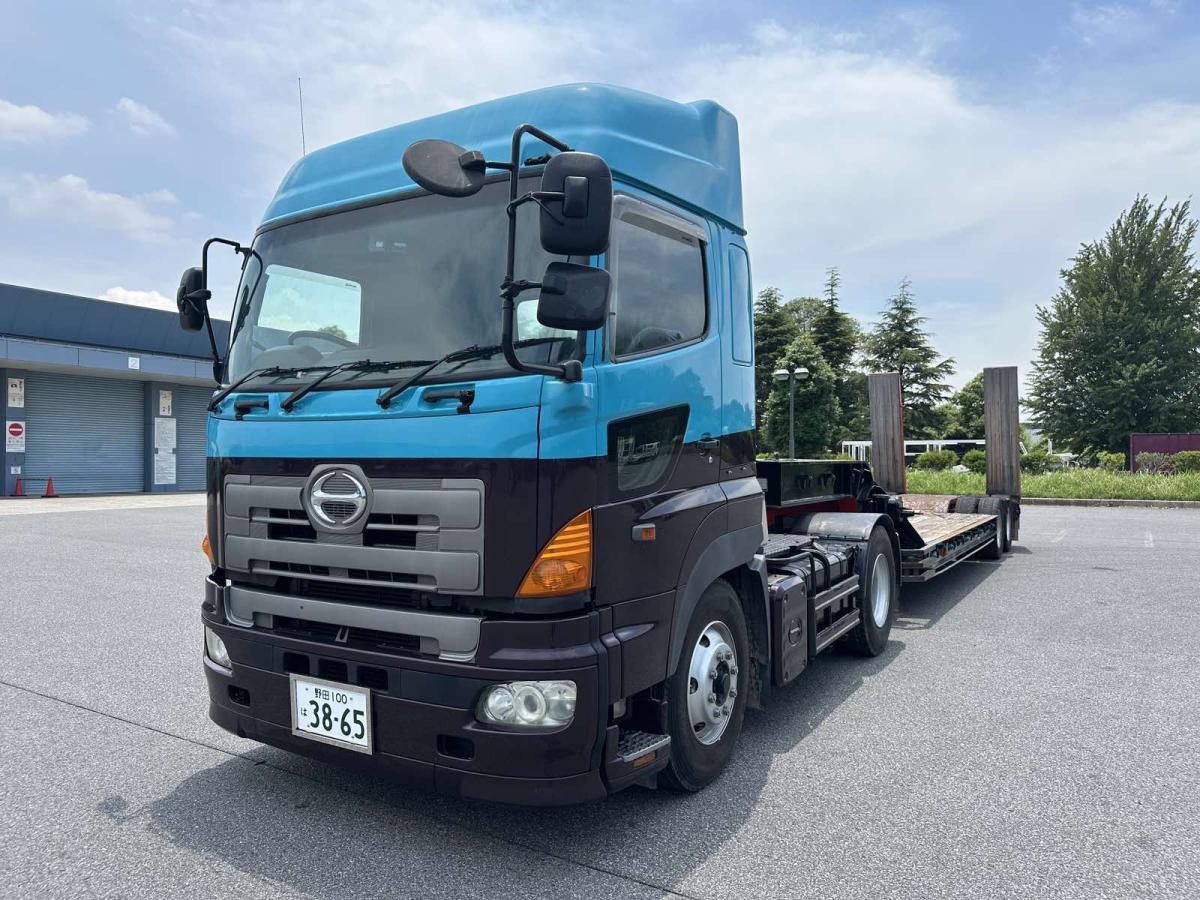 中古トレーラー 日野 プロフィア /機運搬セミトレーラー PTO ウインチ