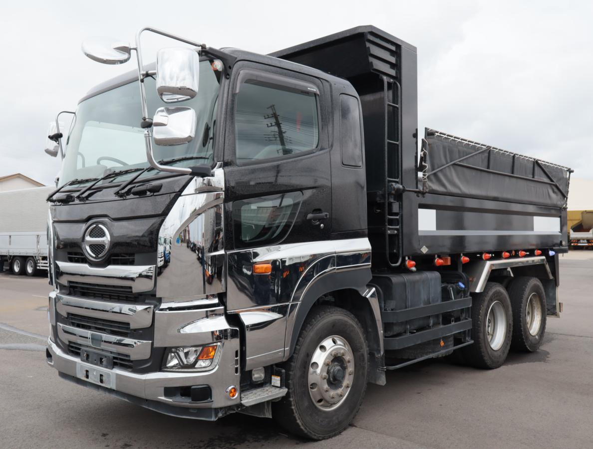 中古ダンプ 日野 プロフィア /Lゲートダンプ 5.1mX2.2m 積載8.9t