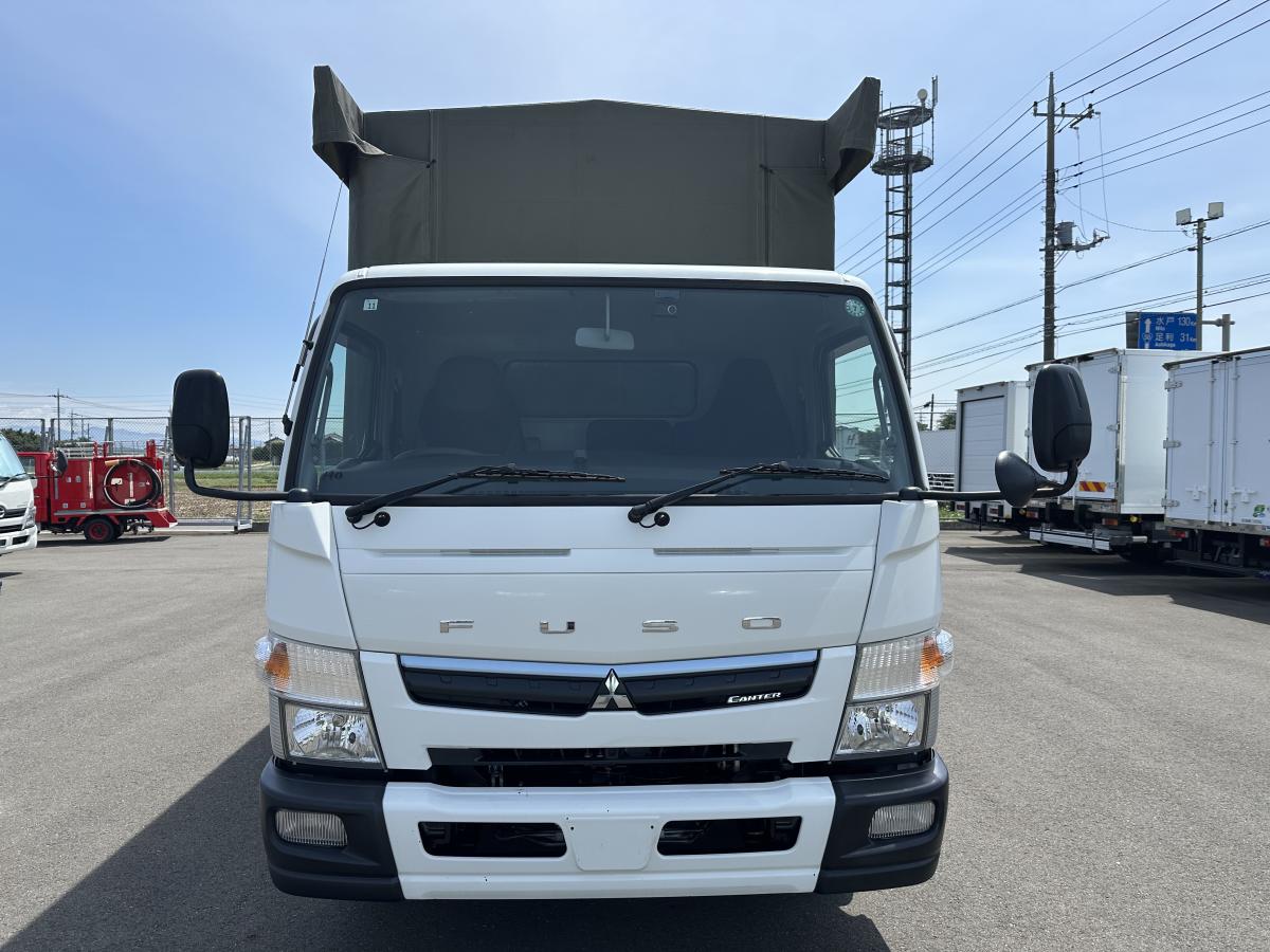 中古幌付き平ボディ 三菱ふそう キャンター
