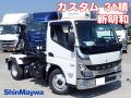 中古コンテナ車 三菱ふそう キャンター
