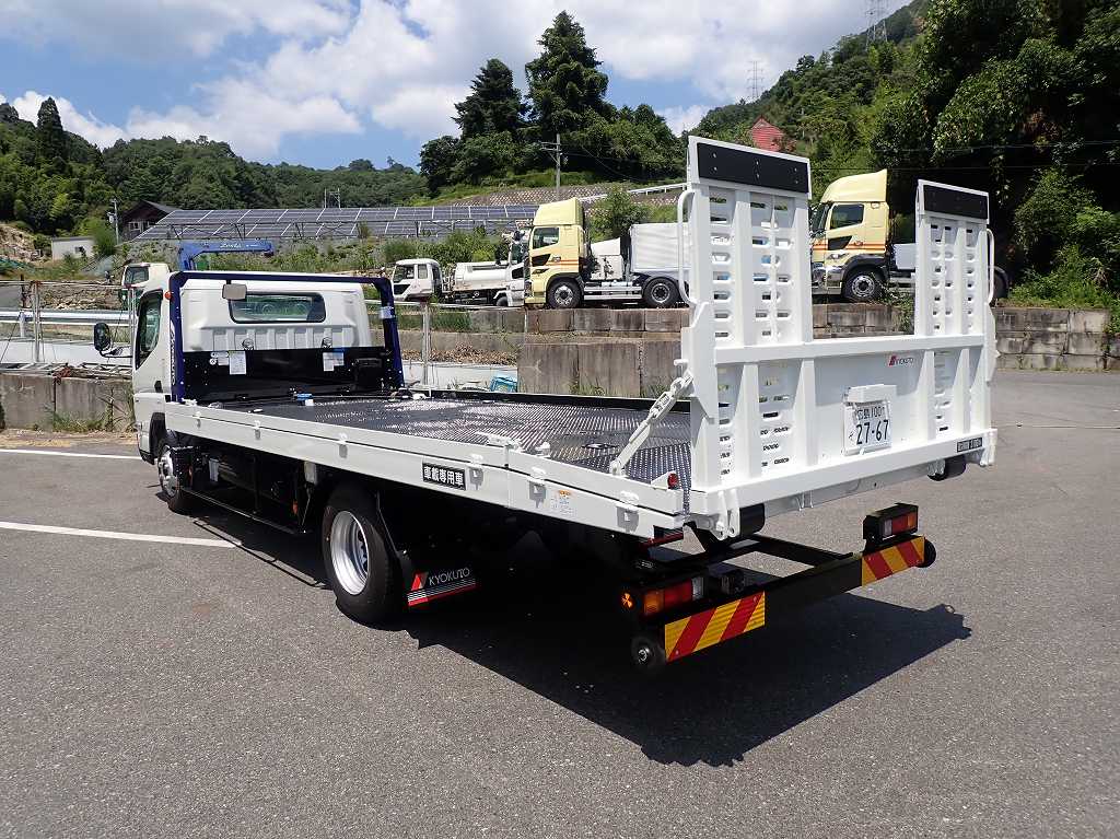 中古キャリアカー(積載車) 三菱ふそう キャンター /極東 フラトップ