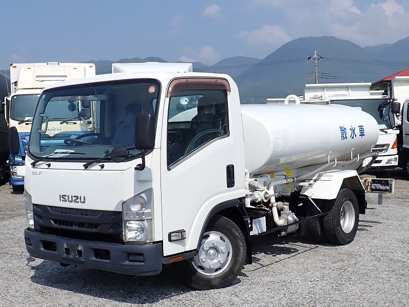 中古散水車 いすゞ エルフ