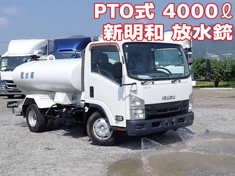 中古散水車 いすゞ エルフ