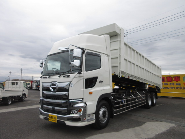 中古深ダンプ 日野 プロフィア /ﾌﾟﾛﾌｨｱ 11.8t 内側ｽﾃﾝﾚｽ深ﾀﾞﾝﾌﾟ 土砂禁