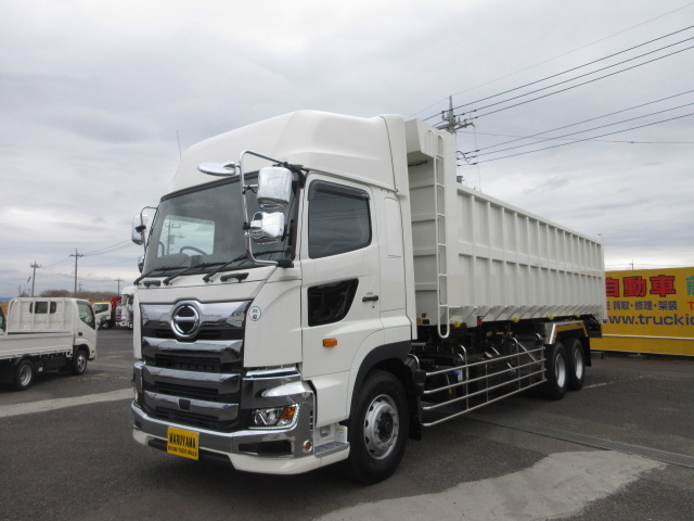 中古深ダンプ 日野 プロフィア /ﾌﾟﾛﾌｨｱ 11.8t 内側ｽﾃﾝﾚｽ深ﾀﾞﾝﾌﾟ 土砂禁