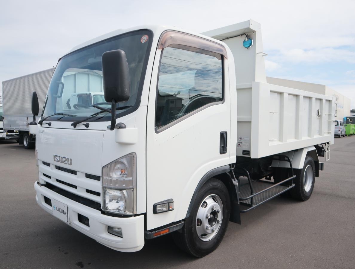 中古深ダンプ いすゞ エルフ /ワイドセミロング 約5.2立米 積載4t 画像