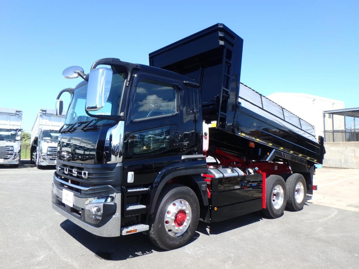 中古ダンプ 三菱ふそう スーパーグレート /大型ダンプ（新明和）新古車