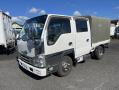 中古幌付き平ボディ いすゞ エルフ