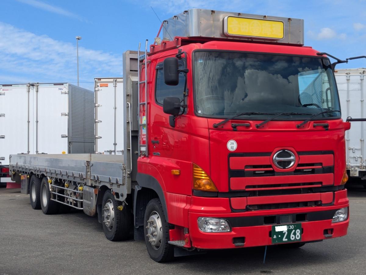 中古平アルミブロック 日野 プロフィア /4軸！スタンション穴、床
