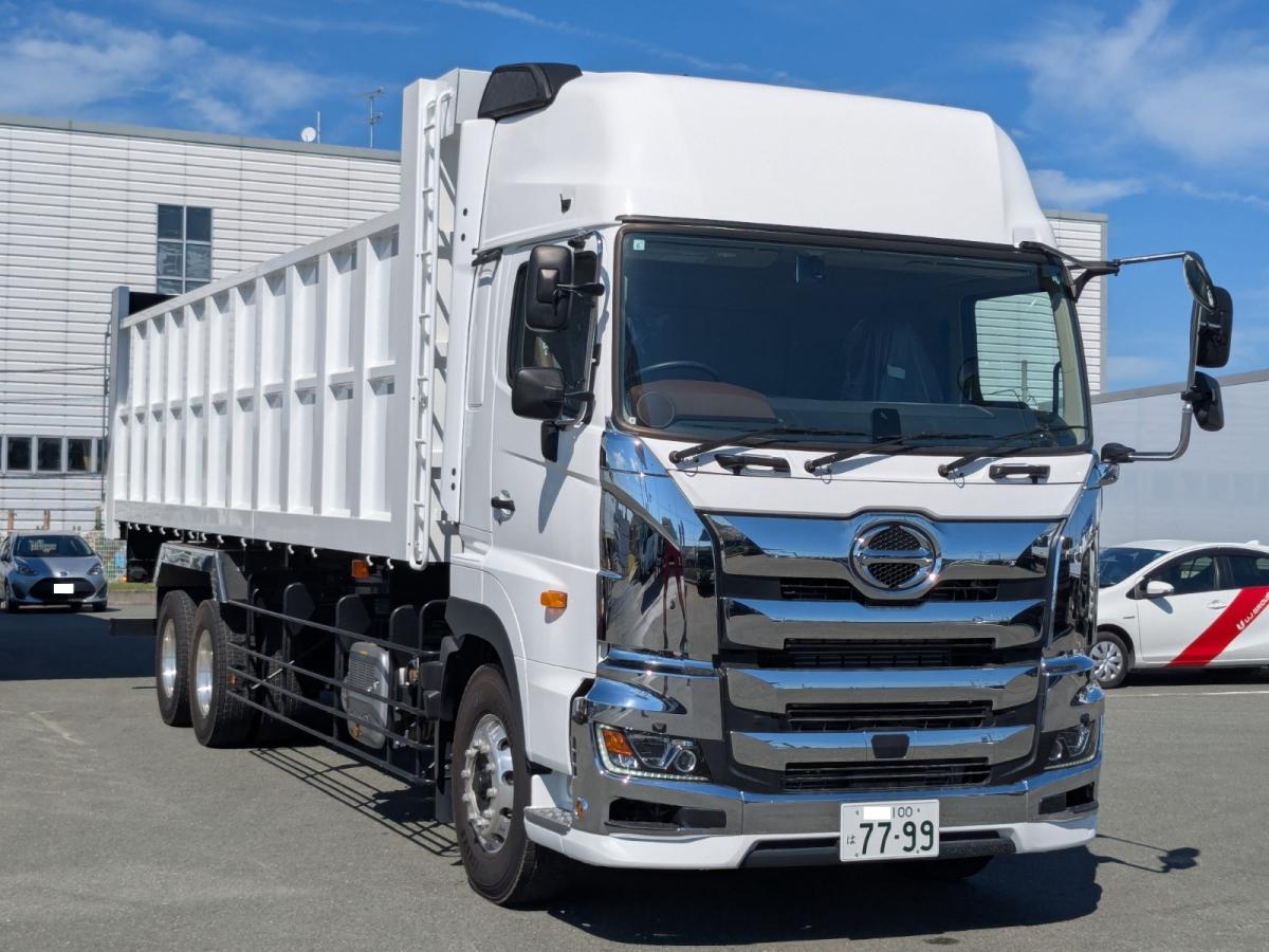 中古深ダンプ 日野 プロフィア /極東製！土砂禁ダンプ！25t車！リヤ片